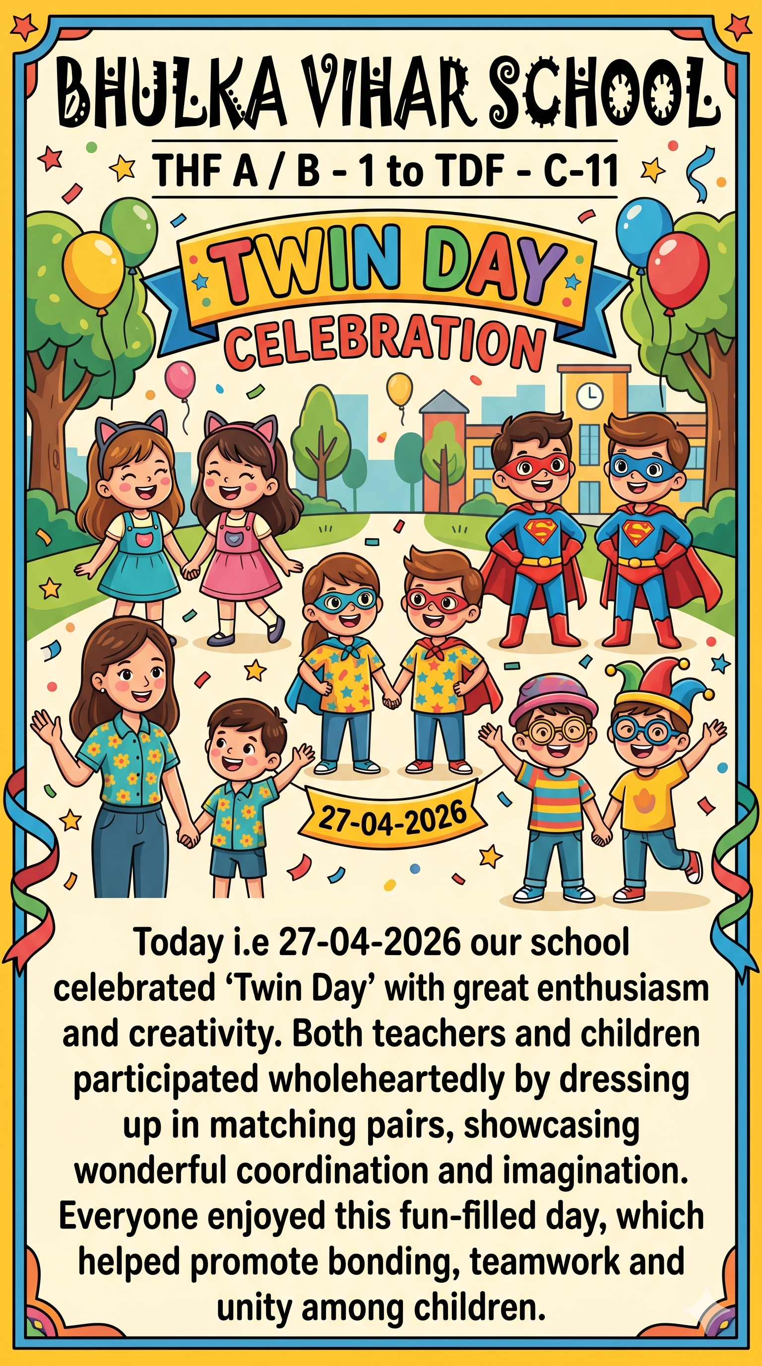 TWIN DAY CELEBRATION….