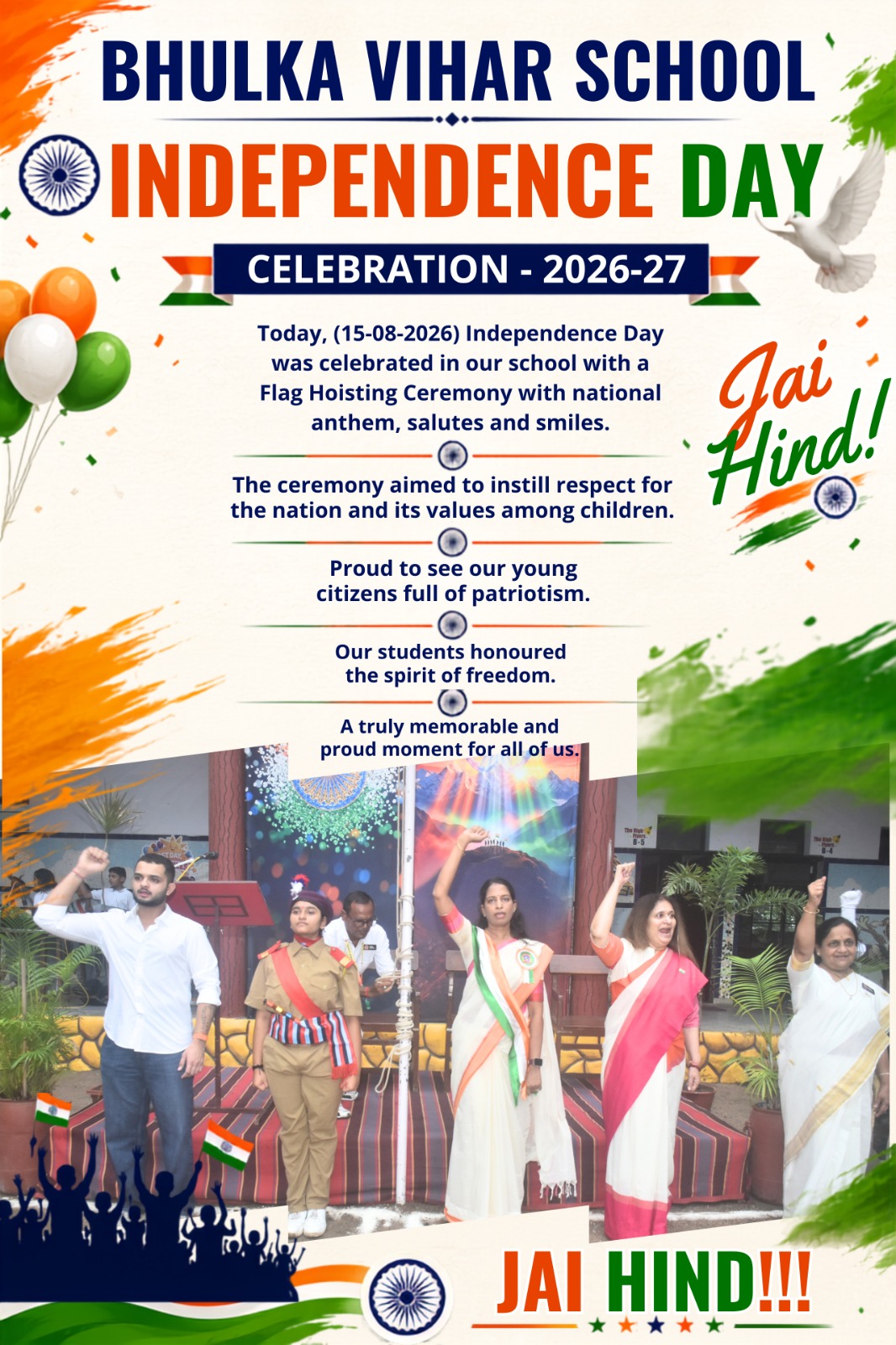 HAPPY INDEPENDENCE DAY CELEBRATION – 2026-27